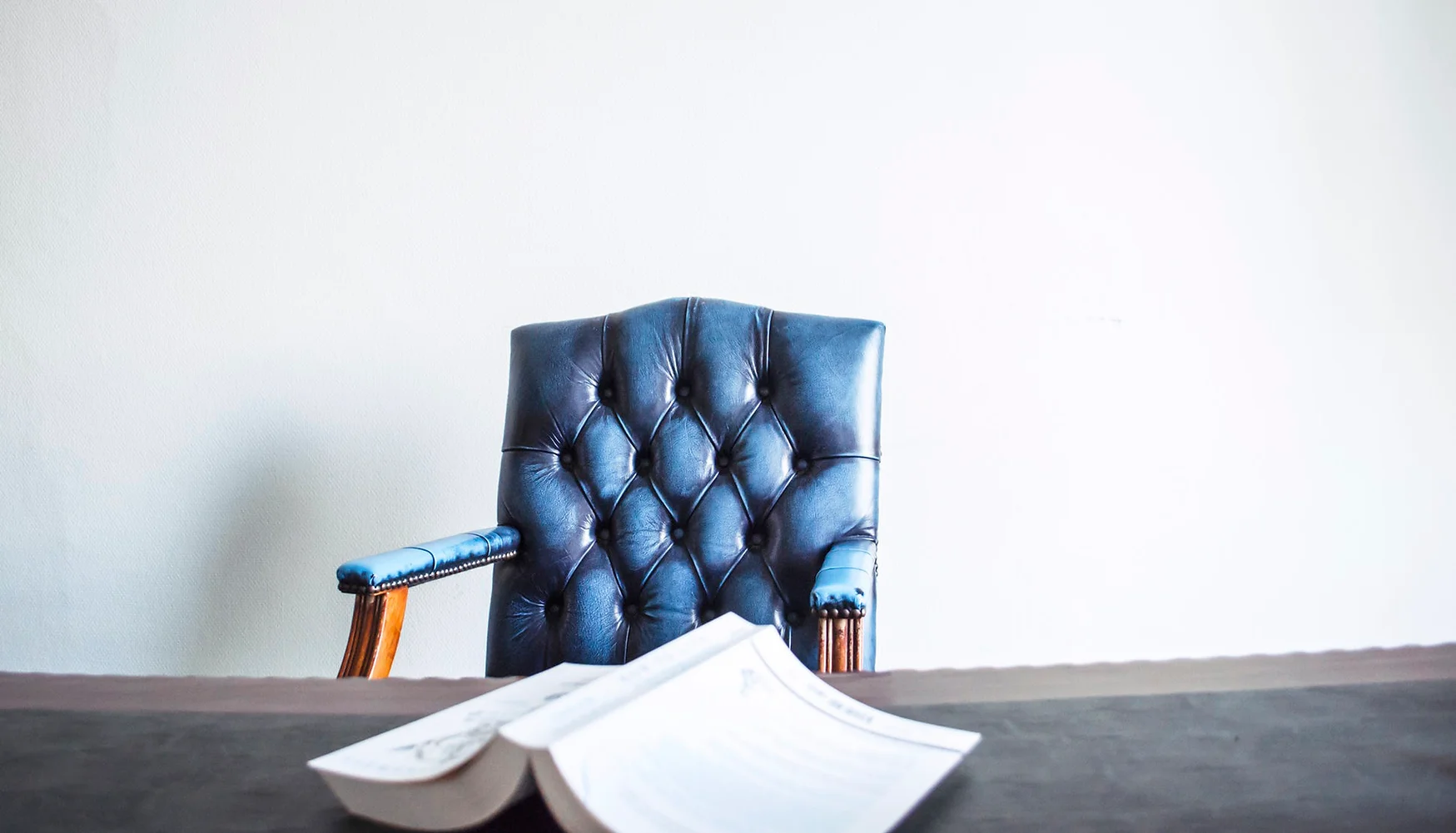 law book and chair